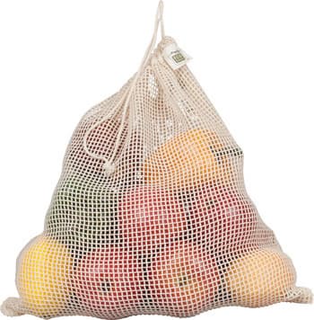 Cotton Mesh Bags, drawstring bag